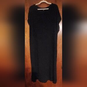 OLD NAVY Elegant Black Ribbed Maxi Dress